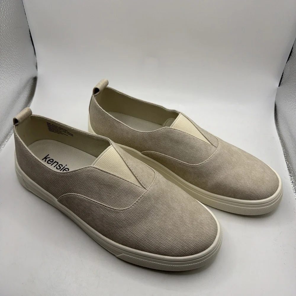 Kensie Ladies Salia Beige Slip On Loafers. Easy On And Flexible. Size‎ 8.5.New